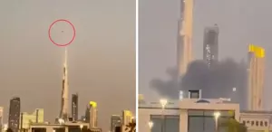 Dünyanın en yüksek yapısı İran füzesi yakınlarına düştü