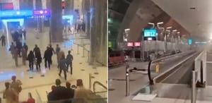 Panikle kaçtılar Çatışmalarda Dubai Uluslararası Havalimanı vuruldu