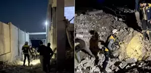 Şam’da düşen füze kalıntıları nedeniyle ikisi çocuk üç kişi yaralandı