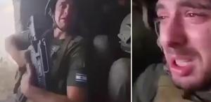 Görüntüler İsrail’den Füze yağınca sığınakta hüngür hüngür ağladılar