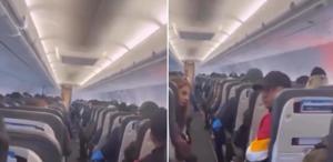 Adana uçağında büyük panik Yolcular kabusu yaşadı