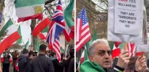Londra’da yüzlerce kişiden İran protestosu