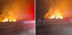 İran’ın füzesi İsrail’i yangın yerine çevirdi O anlar kameralarda