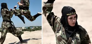 Kadın ninjalar, İsrail askerlerini bekliyor