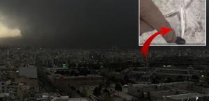 Saldırılar sabahı Tahran Petrol resmen yağmur olup yağdı