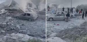 Ülke şokta Füzelerin isabet ettiği kasaba kan gölüne döndü