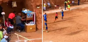 Amatör maçta VAR sistemi uygulanıyor