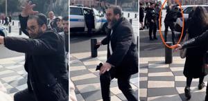 Nice’te Filistin standında provokasyon girişimi: Hem saldırdı hem ’’Mağdurum’’ dedi