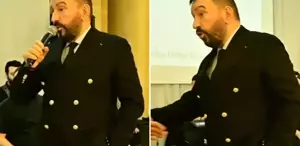 Mustafa Topaloğlu resti çekti Uyarıya sinirlenip sahneyi terk etti