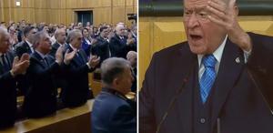 Bahçeli’nin Kürtlerle ilgili sözleri parti grubunda ayakta alkışlandı
