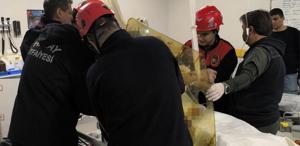 İtfaiye ekibi ameliyata girdi