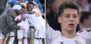 Arda Güler’den inanılmaz gol Orta sahasının gerisinden attı