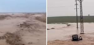 Görüntüler korkunç Mardin’i sel vurdu