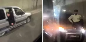 Tünelde müzik açıp araçtan inerek dans eden sürücüye dev ceza