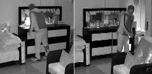 Evine giren hırsızın aklını aldı O anlar saniye saniye kamerada