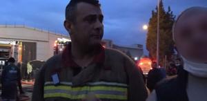 Fabrikadaki yangına müdahale eden itfaiye eri darbedildi