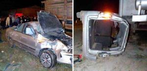 Bolu’da kazada ortalık savaş alanına döndü 4 yaralı