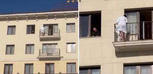 Otel balkonunda polisi alarma geçiren olay