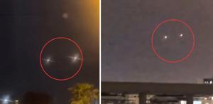 İsrail’de korku dolu gece Hizbullah roketleri böyle görüntülendi