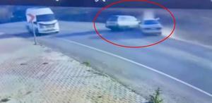 Virajda iki otomobil birbirine girdi: 1 ölü, 1 yaralı