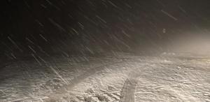 Tatil cennetine nisan ayına günler kala lapa lapa kar yağdı