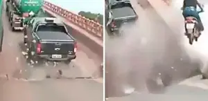 Brezilya’daki ’’Kıyamet’’ görüntüleri ilk kez ortaya çıktı: 50 metre yükseklikten Tocantins Nehri’ne çakıldılar