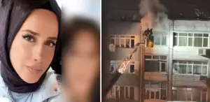Eşini öldürüp evi ateşe verdi
