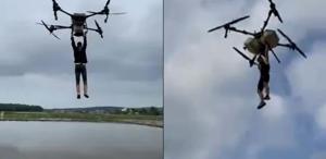 Hemşehrisine özenen çiftçi, dronla hüsran yaşadı