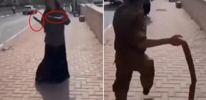 İsrail’de sirenler çalarken bıçaklarla dans eden kadın etkisiz hale getirildi