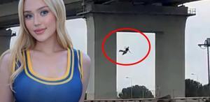 İşte fenomen Kübra Karaaslan’ın köprüden atlayarak intihar ettiği anlar