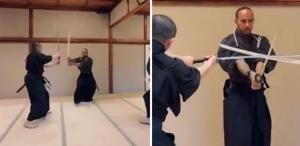 Onu daha önce böyle görmediniz Dünyaca ünlü isim kılıcını çekti