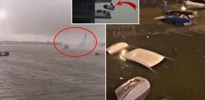 Dubai felaketi yaşıyor Havalimanı dev bir havuza, yollar bataklığa döndü