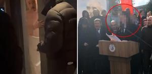 Özkan Yalım, birlikte basıldığı genç kadına açılış sunumunu yaptırmış