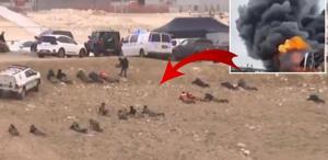 İran tesisi vurdu, sirenler çalınca İsrail askerleri panikle yere yattı