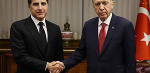 Cumhurbaşkanı Erdoğan, konutuna saldırı düzenlenen IKBY Başkanı Neçirvan Barzani ile görüştü