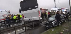 İstanbul’daki zincirleme kazada mucize Şehit polis hayata döndü