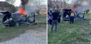 Tokat’ta ağaca çarpan cip yandı: 1 ölü, 2 yaralı