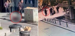 Kuryenin sokak ortasında öldürülme anı kamerada