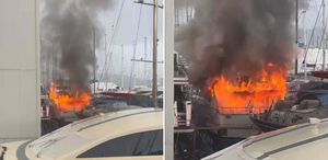 Eski kulüp başkanının yatı alev alev yandı