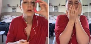 Makyaj videoları çekerken kirpiklerini kaybetti