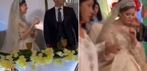 Düğünde skandal Damat gelini tokatladı, annesi alıp götürdü