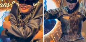 Hande Yener ödülü alır almaz kırdı