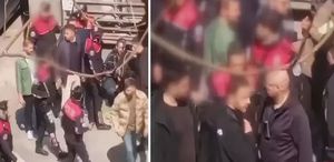 İsrail Konsolosluğu önündeki çatışmada şüphelilerden birinin yakalandığı anlar kamerada