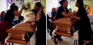 İhanet cenazede ortaya çıktı : İki sevgili tabut başında kavga etti
