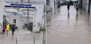 Hatay’da şiddetli yağış yollar göle döndü, evleri su bastı