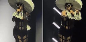 Hande Yener’in sahne kostümü geceye damga vurdu