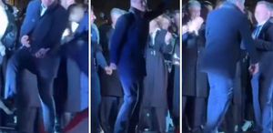 Seçim zaferi kutlaması Kazandıktan sonra sahnede coştu