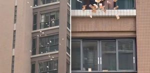Gökten servet yağdı: Pencereden aşağı milyonları savurdu