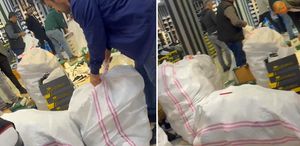 Taksim’de sahte ayakkabı baskını Görüntüleri 100 bin takipçili hesabından yayınladı