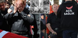 Ayla Öğretmen’in cenazesinde kahreden olay Eşi tabut başında fenalaştı